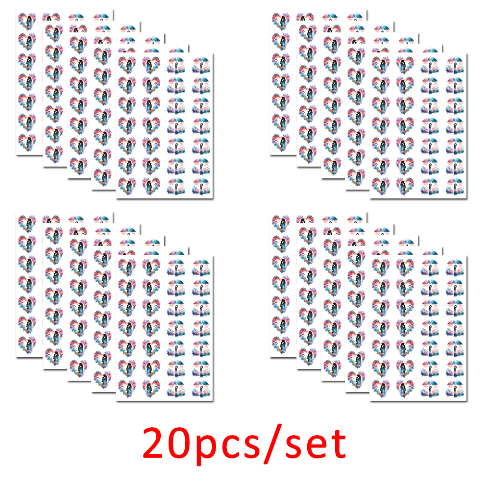 Jewelry & Watches Company - 20pcs/set Heart Mother's Day Polymer Clay