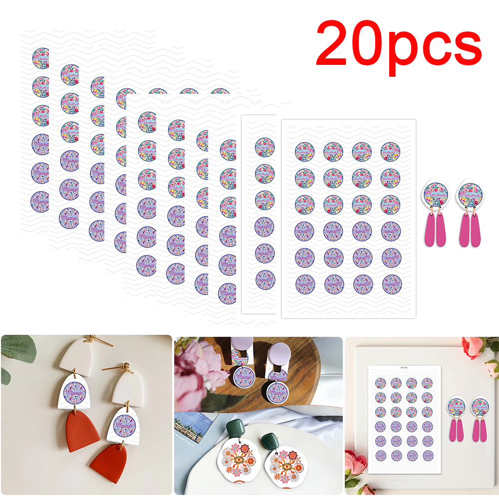 Jewelry & Watches Company - 20pcs/set Mother's Day/Mama Pattern Polymer Clay