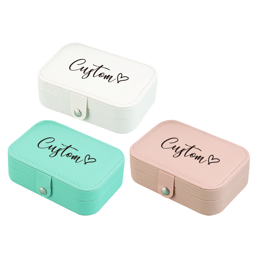 Jewelry & Watches Company - Personalized Customized Portable Button Jewelry Box