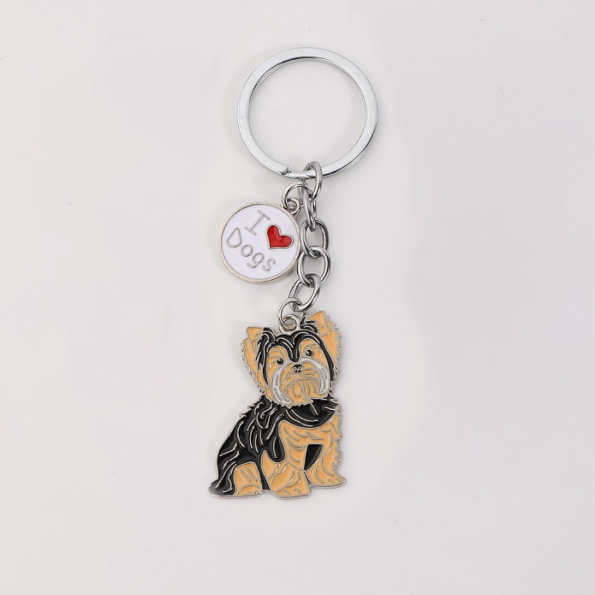 Mens Dog Tag Necklace - Hot Yorkshire Terrier dog Keychain pet