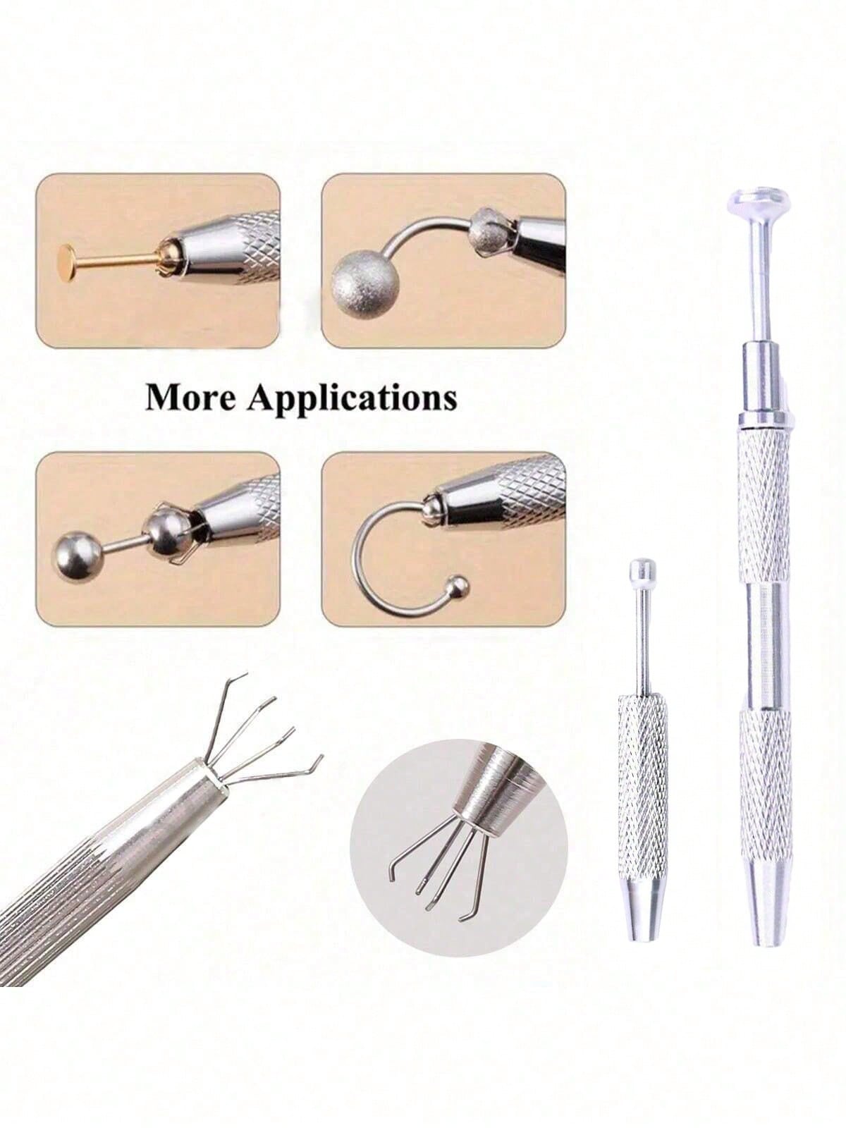 Jewelry & Watches Company - 1/2pcs Jewelry Grabbing Tool, Alloy Perforated