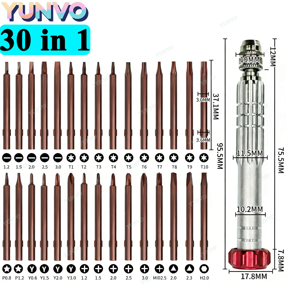 Watch Repair Tool Kit - 30 in 1 Magnetic Precision Screwdriver