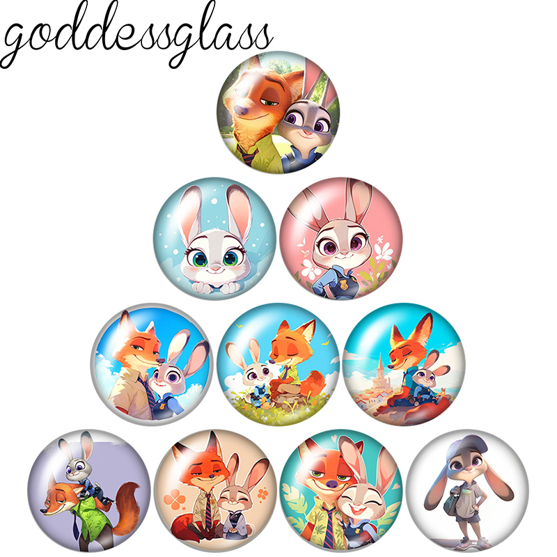 Nick'S Jewelry & Watches Reviews - Judy&Nick Couple Cartoon Photos Round 12mm/18mm/20mm