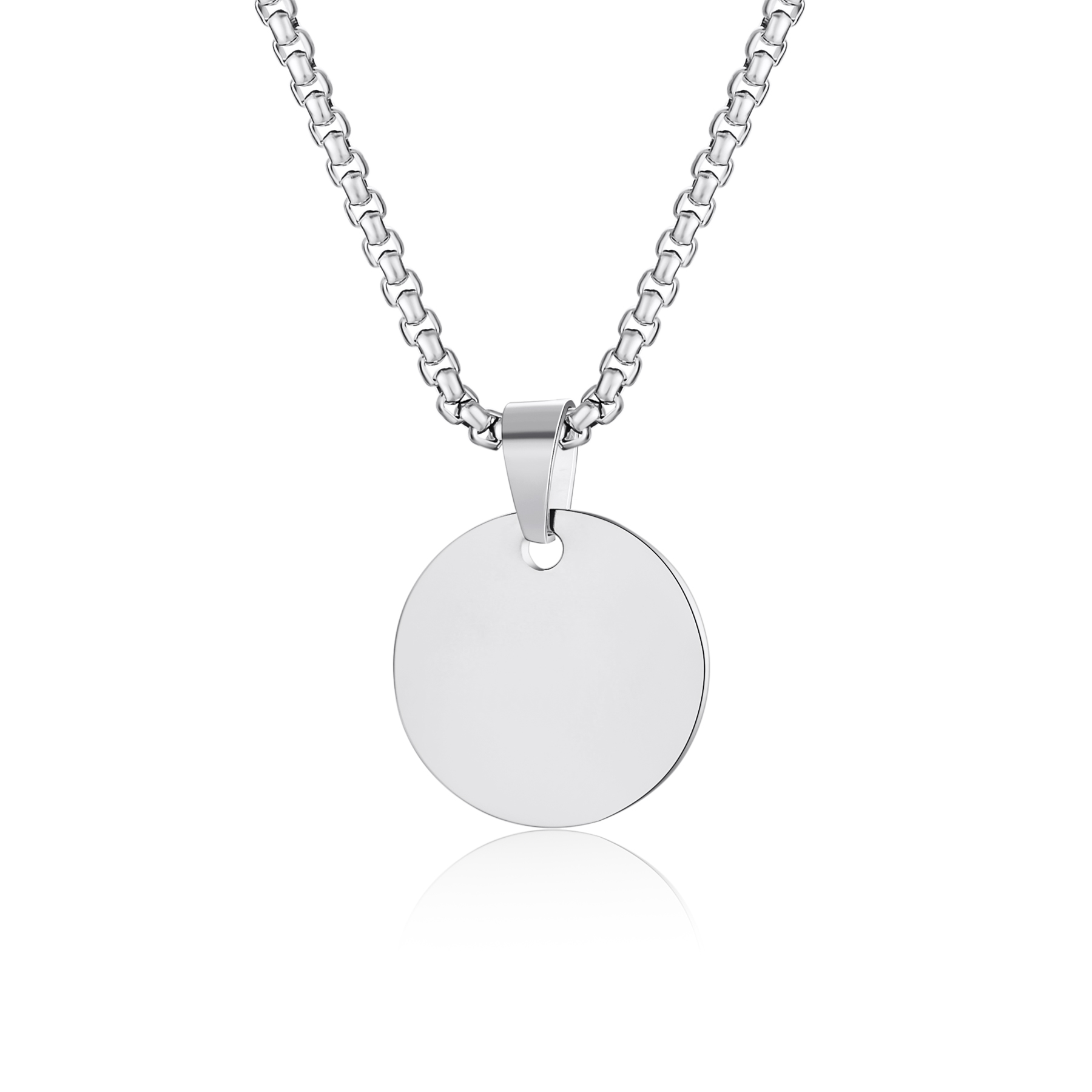 Mens Dog Tag Necklace - Guitar Pick Dog Tag Bone Necklace
