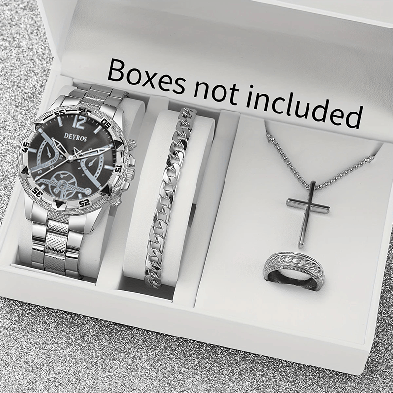 Moments Watches & Jewelry Burlington - Classic Luxury Men's Watch Set Jewelry