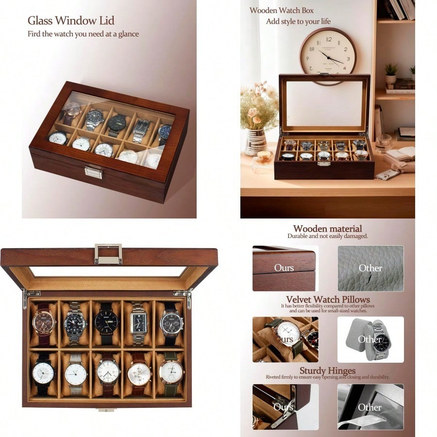 Watch Display Box - New Watch Box 10 Slot Watch