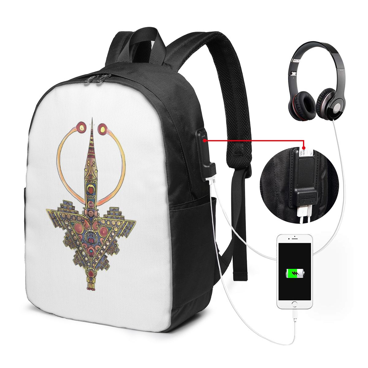 Jewelry & Watches Company - Kabyle Jewelry Amazigh MoroccoBackpack Travel Notebook