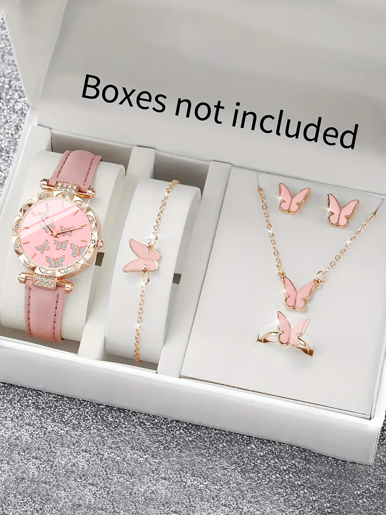 Does Jewelry Include Watches - Women's quartz watch and butterfly jewelry