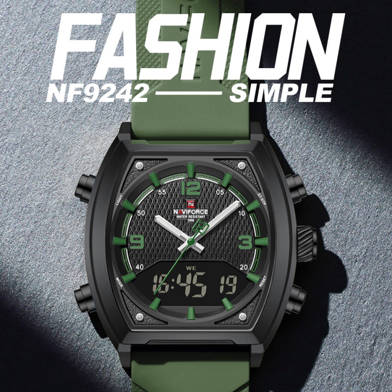 NAVIFORCE Men Dual Display Wat - Watch Display Box บทวิจารณ์และราคา