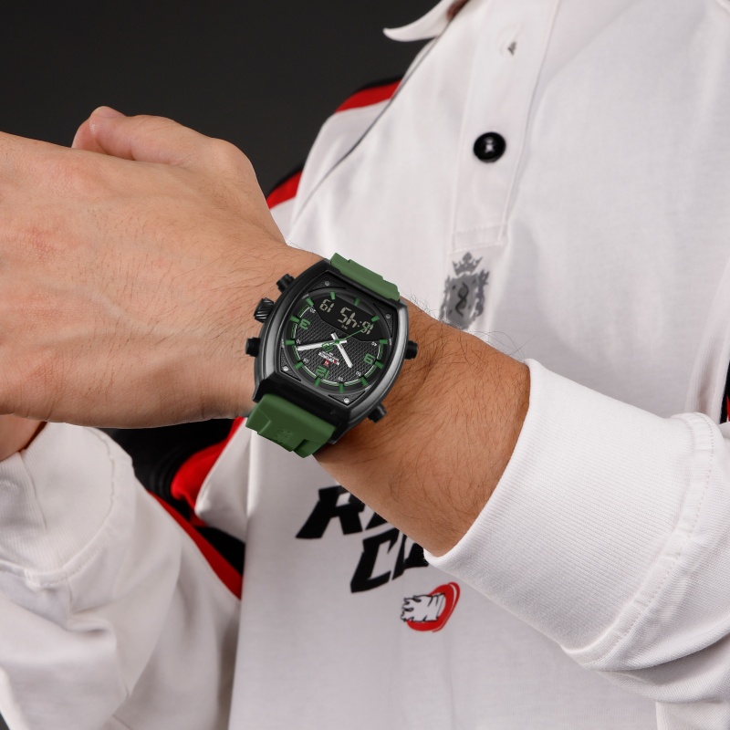 NAVIFORCE Men Dual Display Wat - Watch Display Box บทวิจารณ์และราคา