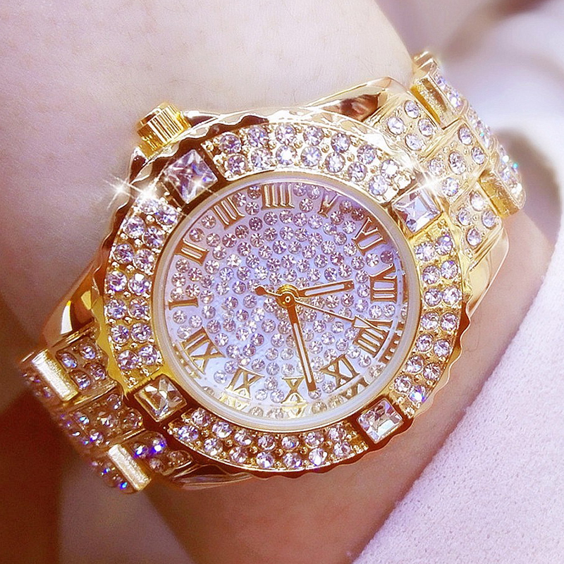 Luxury Shiny Fine Zircon Quart - Jewels In Quartz Watches บทวิจารณ์และราคา