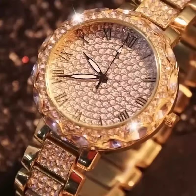 Luxury Shiny Fine Zircon Quart - Jewels In Quartz Watches บทวิจารณ์และราคา