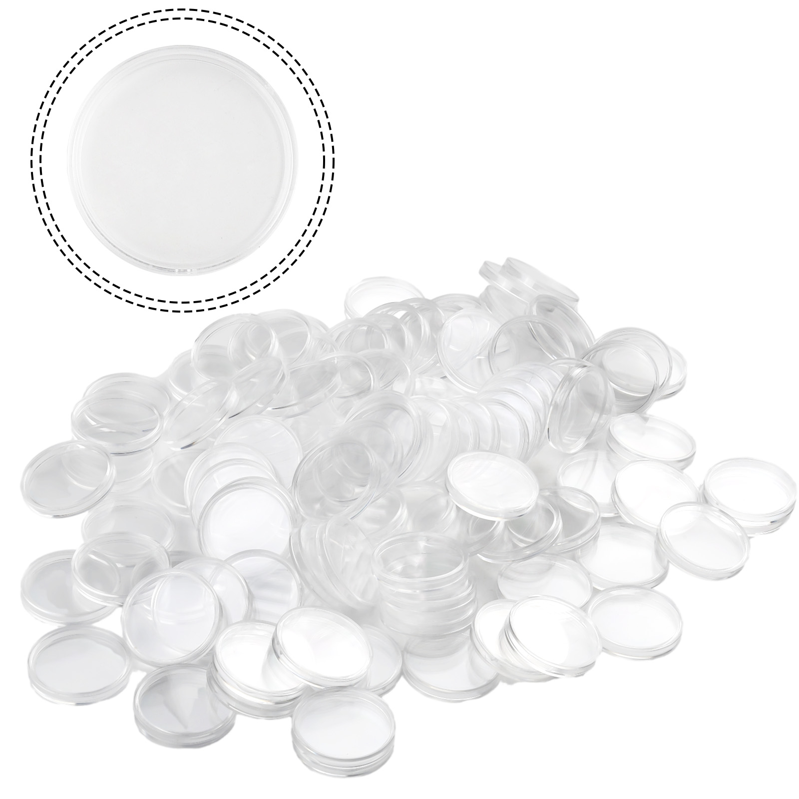 100 Clear Plastic Coin Capsule - Collectors Coins Jewelry & Watches Of Smithtown Reviews บทวิจารณ์และราคา