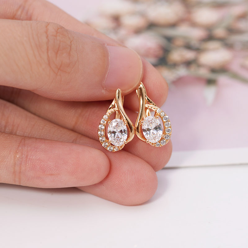 AAA+ Zircon Hoop Earrings for  - Nick'S Jewelry & Watches Reviews บทวิจารณ์และราคา