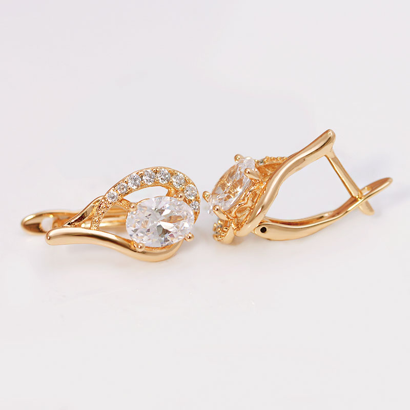 AAA+ Zircon Hoop Earrings for  - Nick'S Jewelry & Watches Reviews บทวิจารณ์และราคา