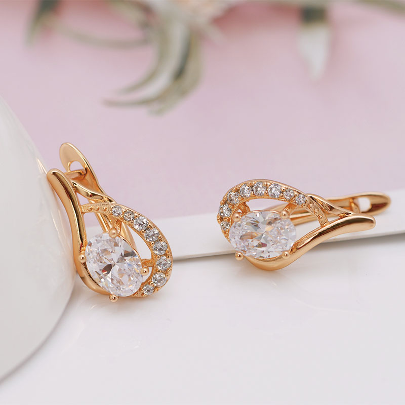 AAA+ Zircon Hoop Earrings for  - Nick'S Jewelry & Watches Reviews บทวิจารณ์และราคา