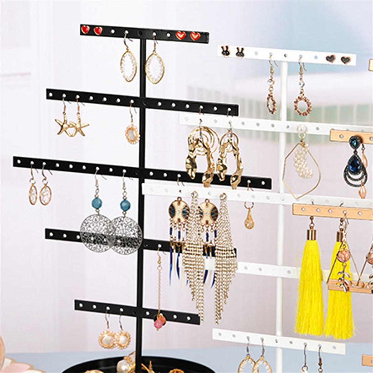 ABQR Black 3-Layer Simple Earr - Jewelry & Watches Company บทวิจารณ์และราคา