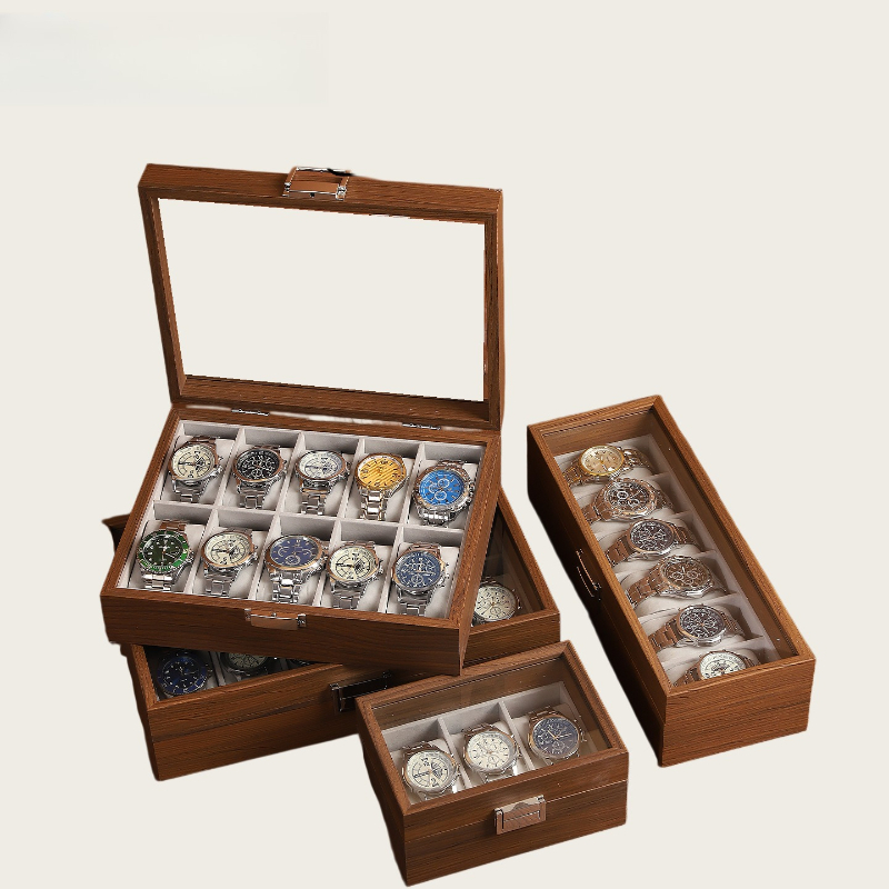 Wood Grain Watch Box 2/3/6/10  - Watch Display Box บทวิจารณ์และราคา