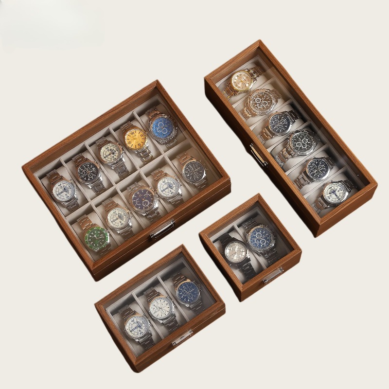 Wood Grain Watch Box 2/3/6/10  - Watch Display Box บทวิจารณ์และราคา