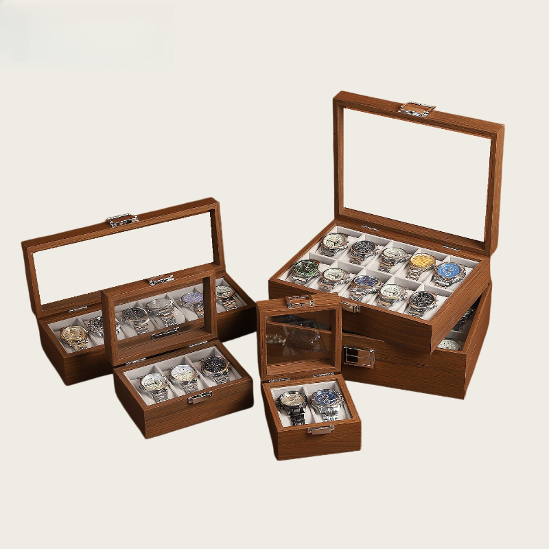 Wood Grain Watch Box 2/3/6/10  - Watch Display Box บทวิจารณ์และราคา