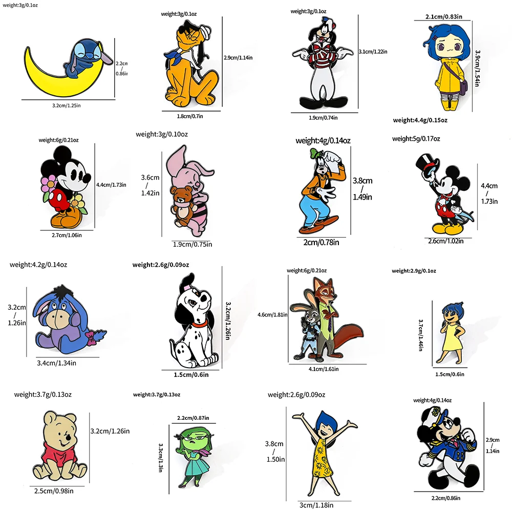 16 Pcs Cartoon Brooch Cute Jud - Nick'S Jewelry & Watches Reviews บทวิจารณ์และราคา