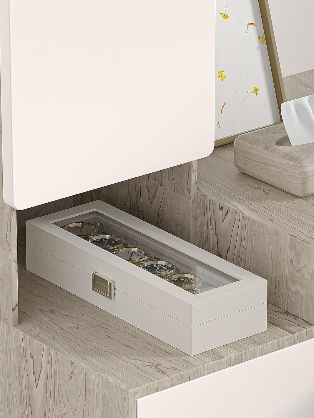 Leather Watch Display Case 6-S - Watch Display Box บทวิจารณ์และราคา