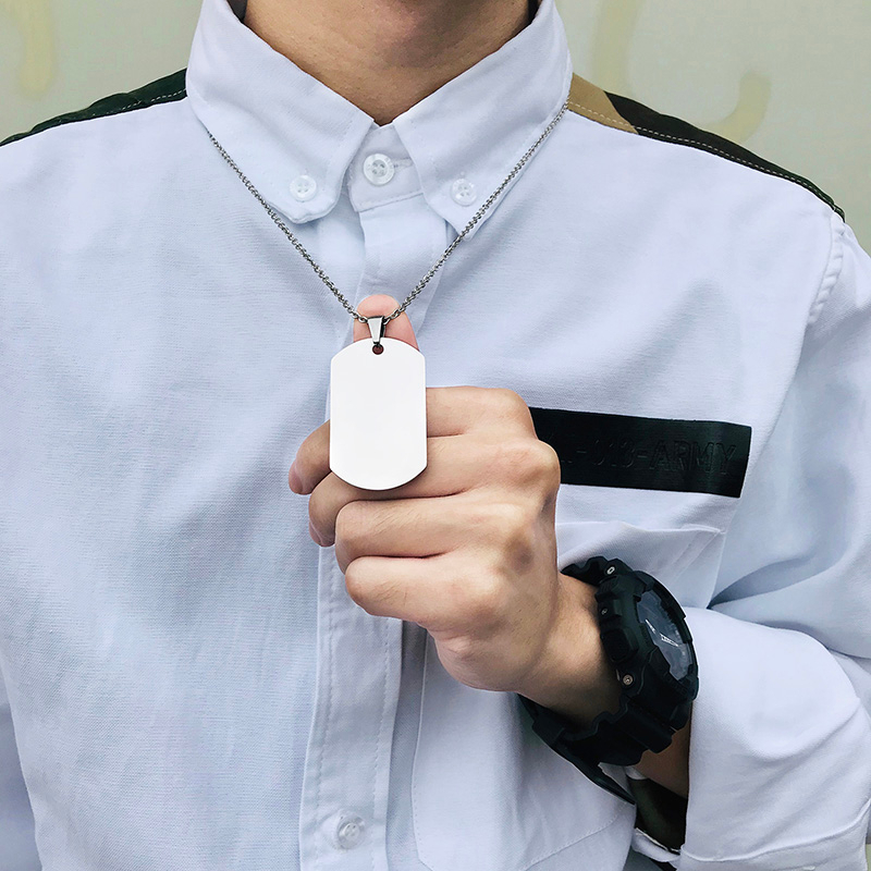 Vnox In the Darkest Hour When  - Mens Dog Tag Necklace บทวิจารณ์และราคา