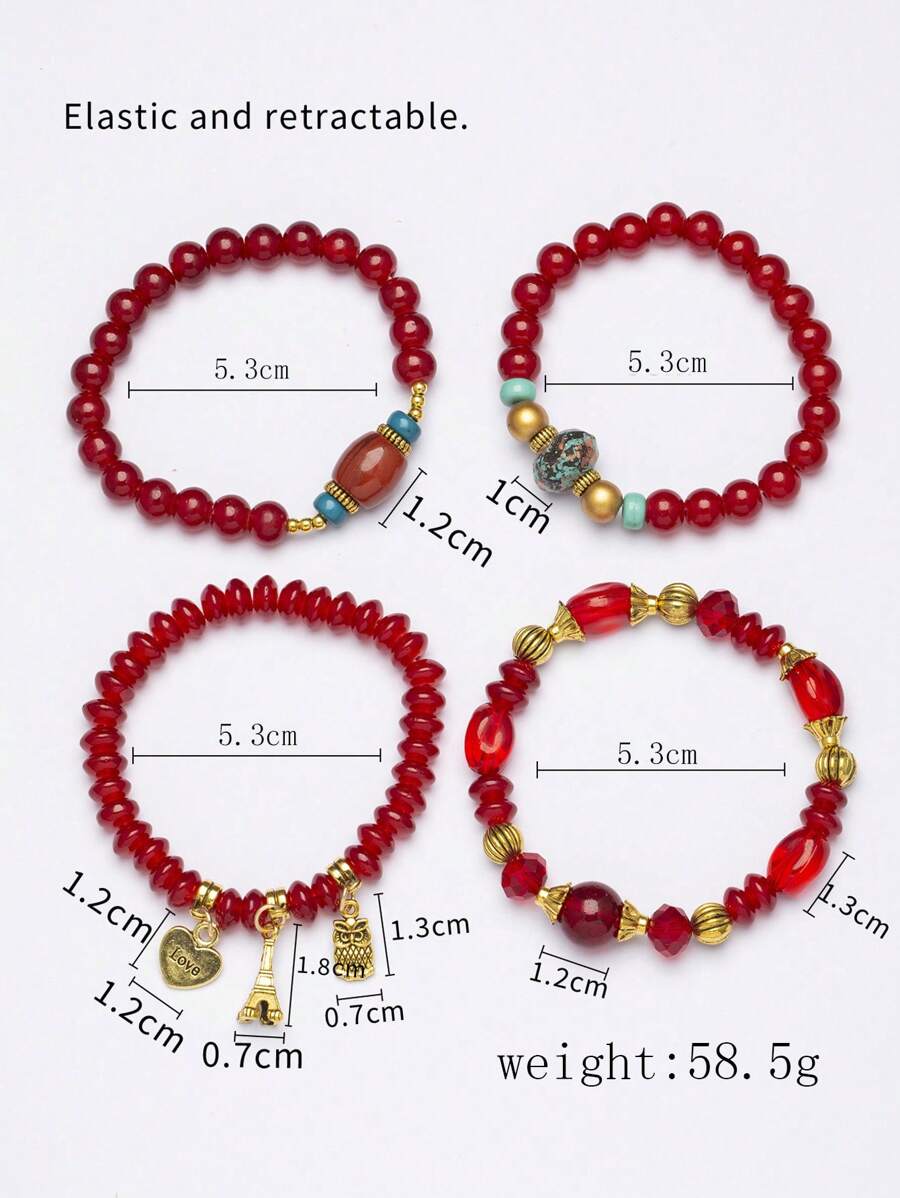 1 Set Of 4pcs Boho Style Decor - Jewelry & Watches Company บทวิจารณ์และราคา