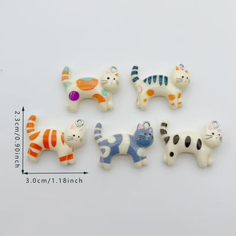 10pcs resin cartoon cat animal - Jewelry & Watches Company บทวิจารณ์และราคา
