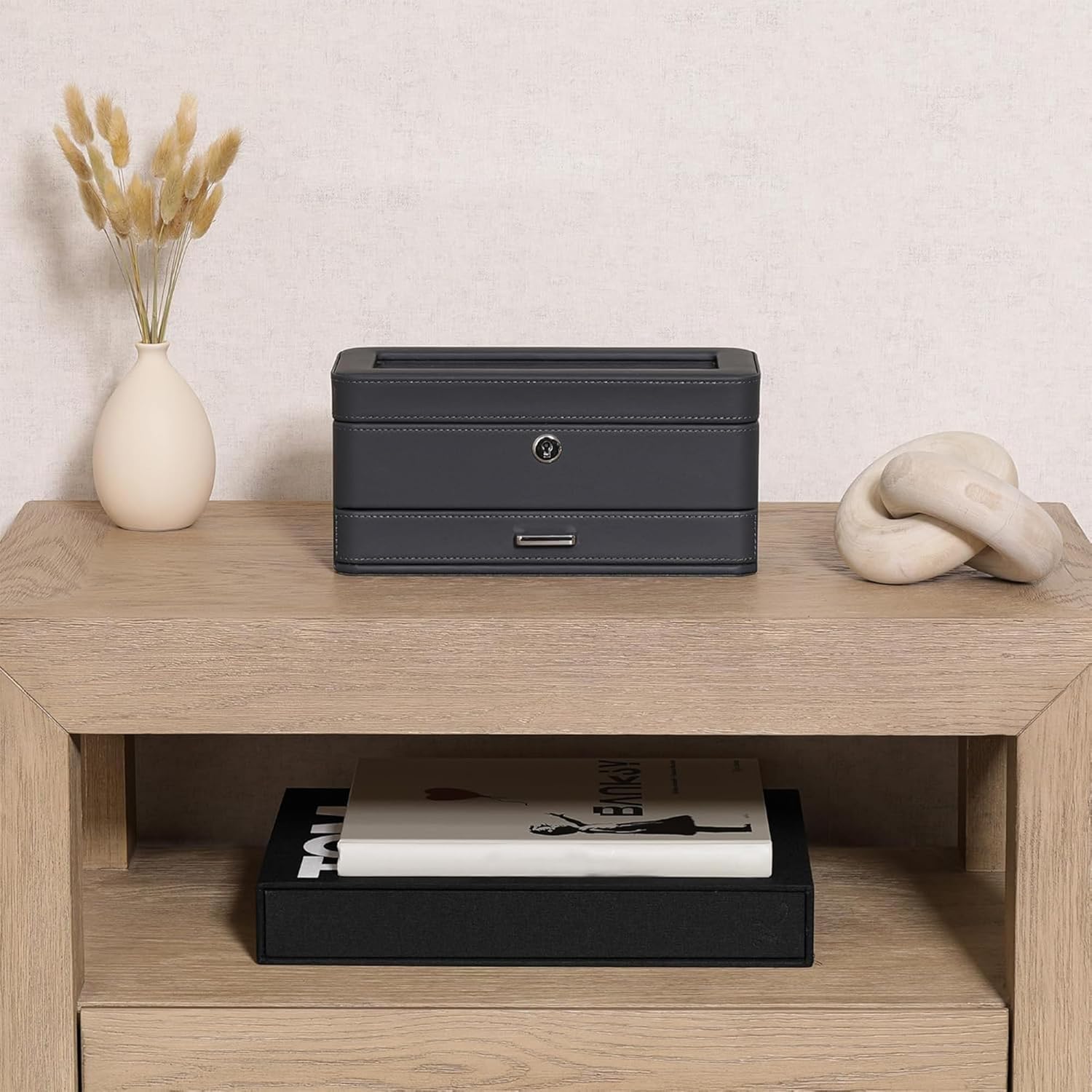 Luxury 4-Slot Watch Box with V - Watch Display Box บทวิจารณ์และราคา