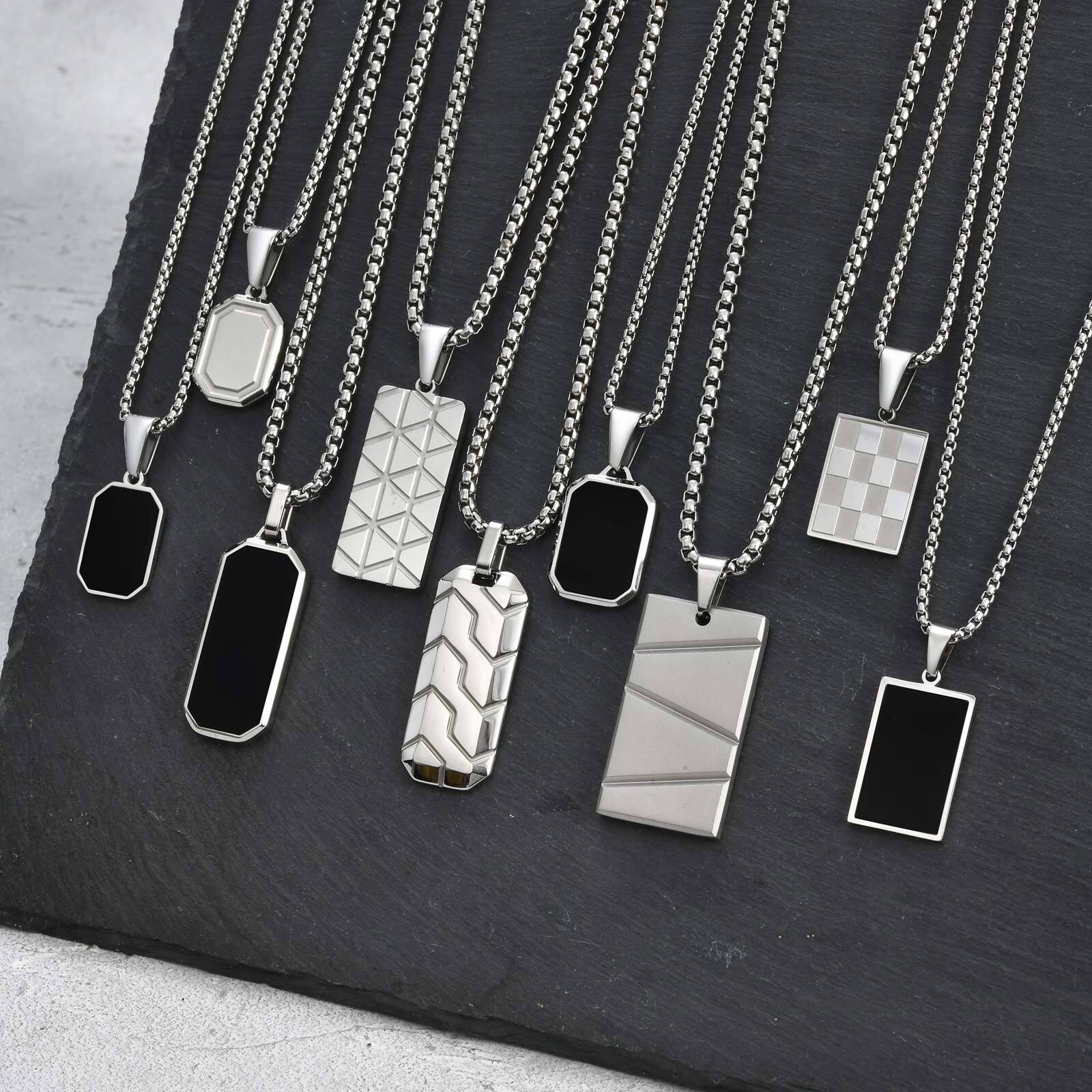 Vnox Small Dogtags Pendant Nec - Mens Dog Tag Necklace บทวิจารณ์และราคา