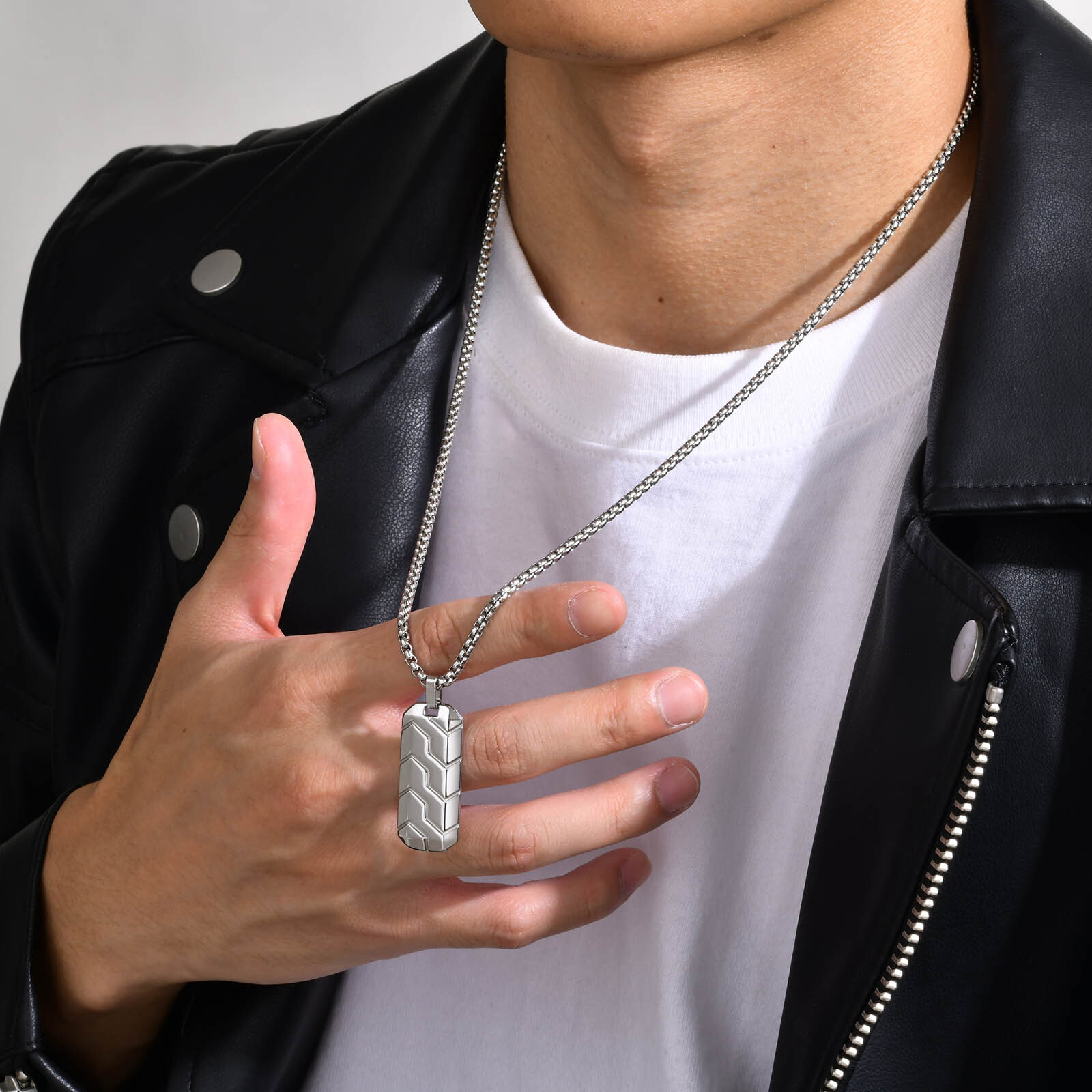 Vnox Small Dogtags Pendant Nec - Mens Dog Tag Necklace บทวิจารณ์และราคา