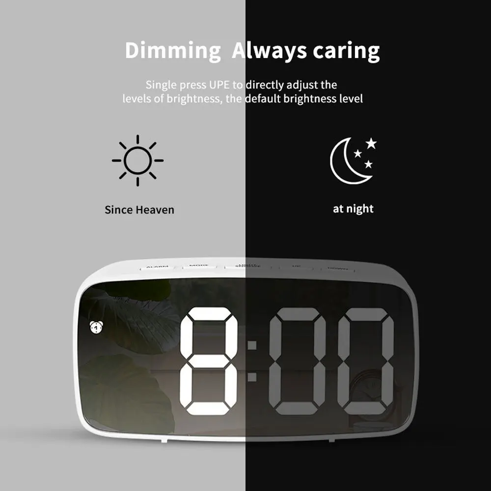 Acrylic Mirror Alarm Clock Ele - Moments Watches & Jewelry Burlington บทวิจารณ์และราคา