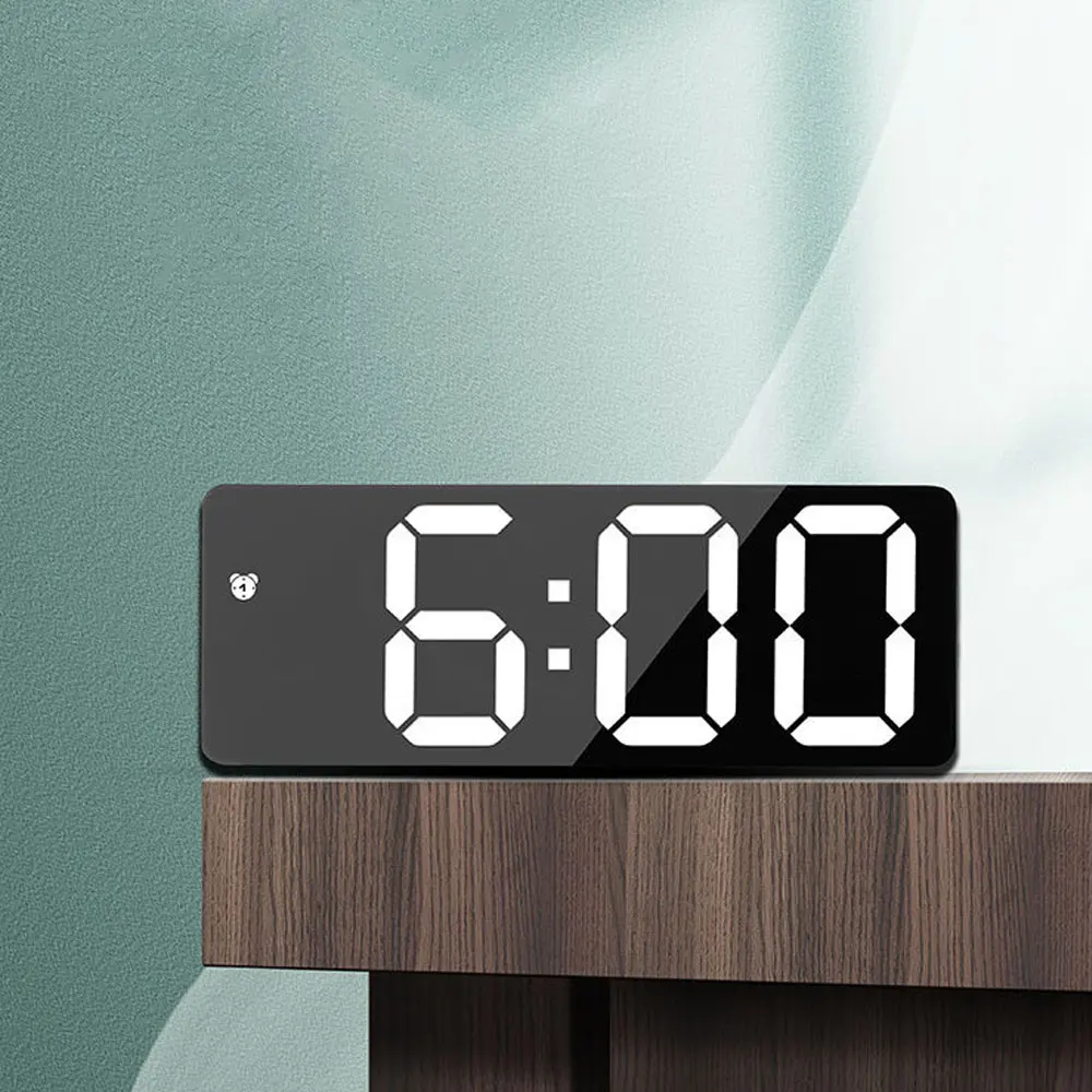 Acrylic Mirror Alarm Clock Ele - Moments Watches & Jewelry Burlington บทวิจารณ์และราคา