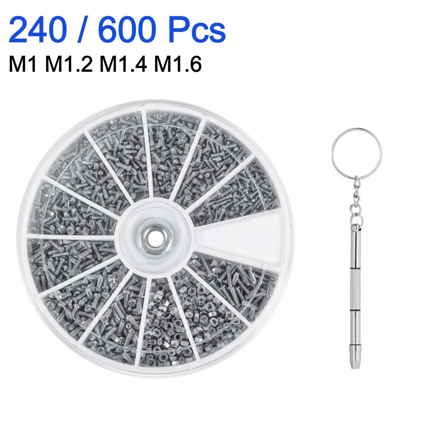 240/600Pcs small screw nut scr - Watch Repair Tool Kit บทวิจารณ์และราคา