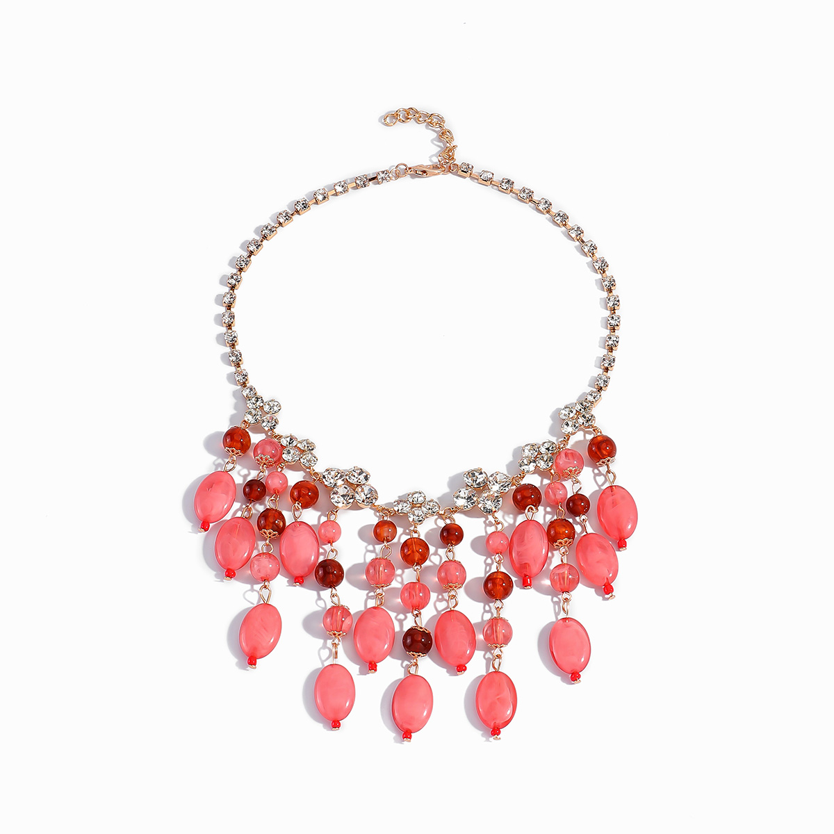 Trendy Pink Red Teardrop Beade - Jewelry & Watches Company บทวิจารณ์และราคา