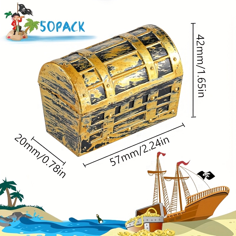 24/50pcs Halloween Pirate Trea - Jewelry & Watches Company บทวิจารณ์และราคา