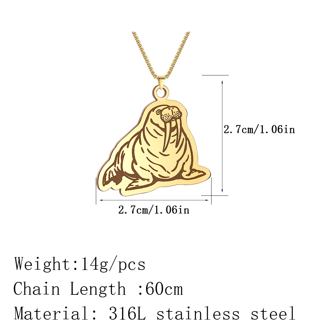 Kinitial Chubby Pacific Walrus - Pacific Jewelry & Watches Los Angeles บทวิจารณ์และราคา