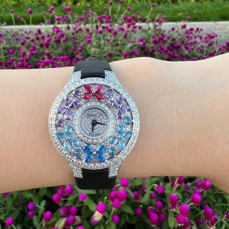 Luxury Colorful Women's Watch  - Jewels In Quartz Watches บทวิจารณ์และราคา