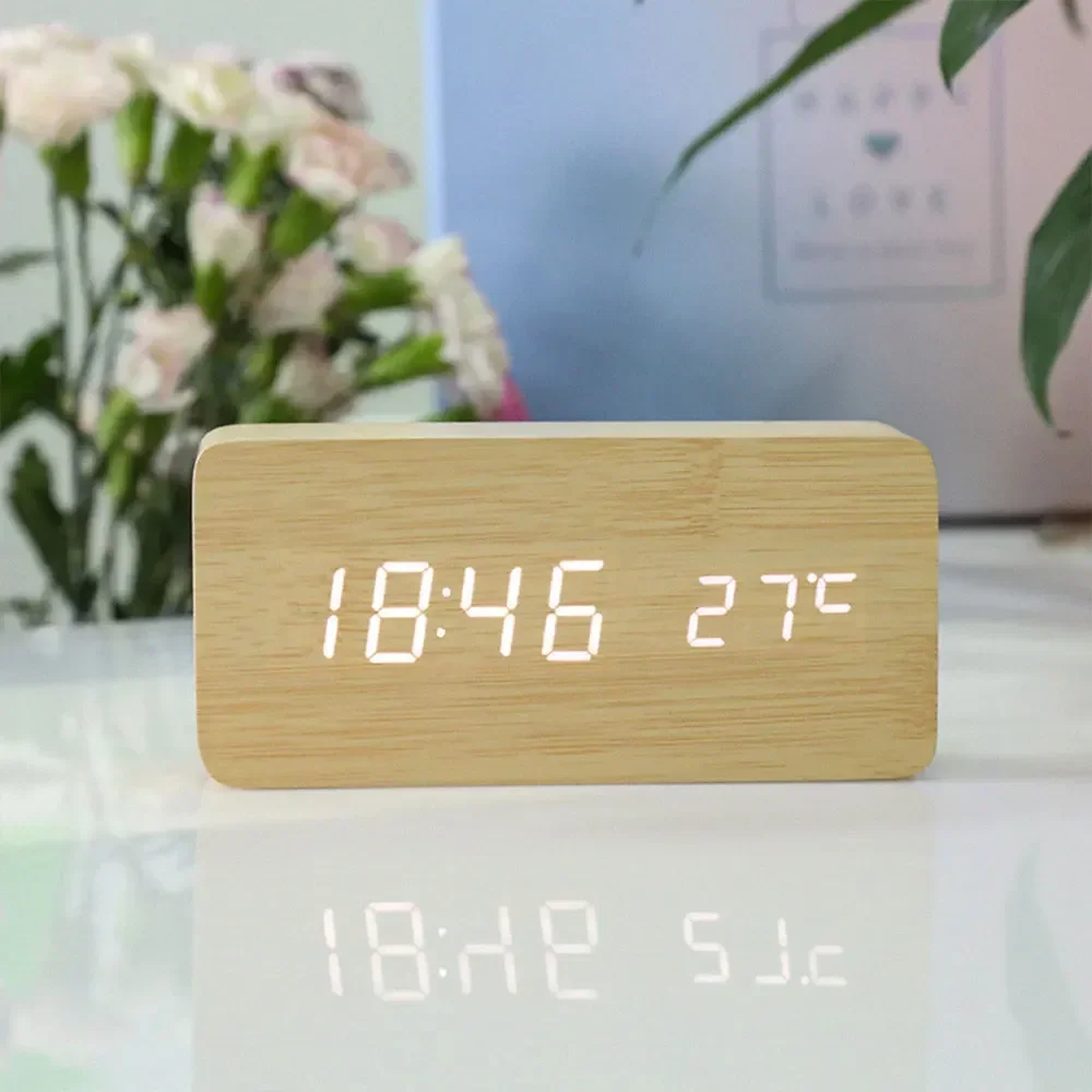Wall Clock Wooden Electronic W - Moments Watches & Jewelry Burlington บทวิจารณ์และราคา