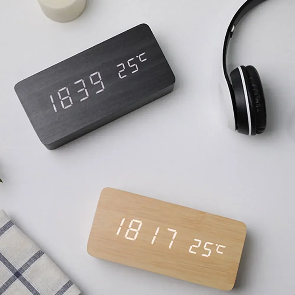 Wall Clock Wooden Electronic W - Moments Watches & Jewelry Burlington บทวิจารณ์และราคา