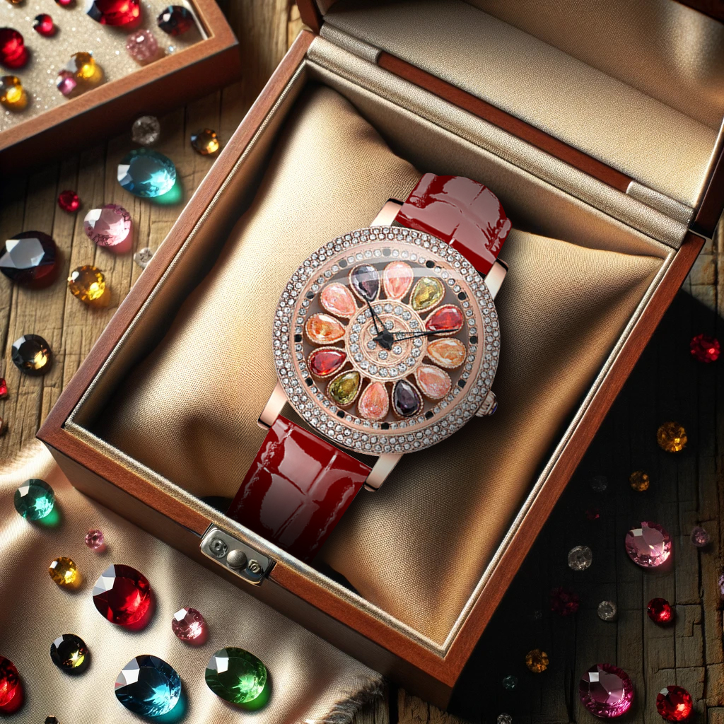 New Spinning Fresh and Beautif - Jewels In Quartz Watches บทวิจารณ์และราคา