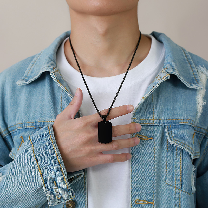 Vnox Men Dog Tag Container Pen - Mens Dog Tag Necklace บทวิจารณ์และราคา