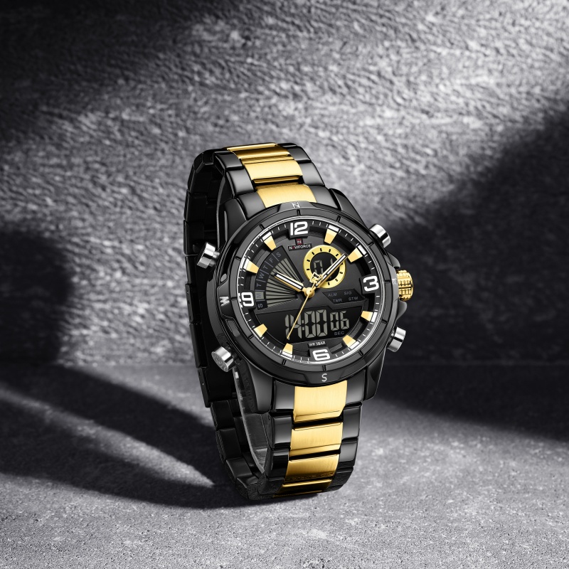 NAVIFORCE Men Dual Display Wat - Watch Display Box บทวิจารณ์และราคา
